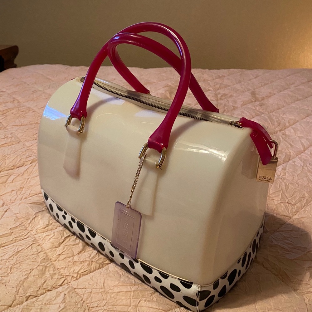 Jelly Speedy Bag White Leopard